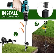 Ground Anchors 8 Pack, Heavy Duty 3 Inch Blades – Strong Wind Resistant