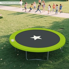 12 Ft Trampoline Spring Cover Green Trampoline Replacement Safety Pad Round