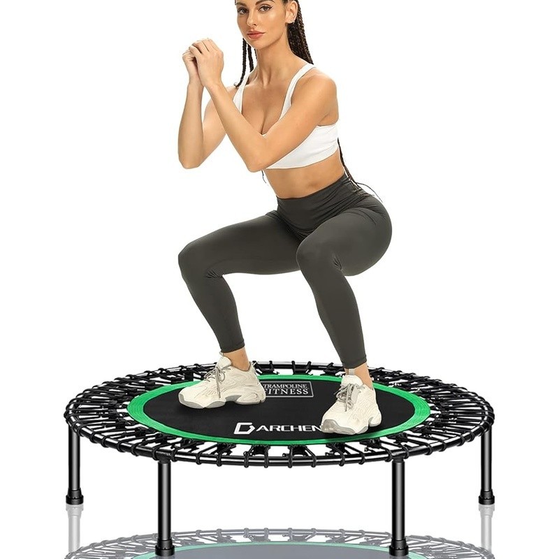 Indoor Mini Trampoline Bungee Rebounder Adult Exercise Fitness New