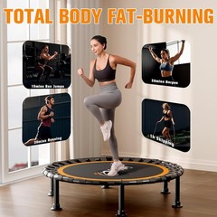Indoor Outdoor Fitness Trampoline Mini Foldable Exercise Equipment Weight Loss