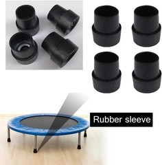 8 Pack Mini Rebounder Leg Floor Protectors 1″ Round Rubber Folding Trampoline