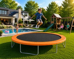 14’ Premium Round Trampoline Frame Pads 10″ Wide – Made In USA