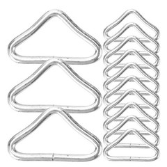72 Pcs Metal Triangle Ring Steel Rings Kids Trampoline Replacement Parts