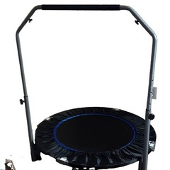 40in Mini Trampoline Rebounder w/ Handlebar Black/Blue BC-D40IN-BU