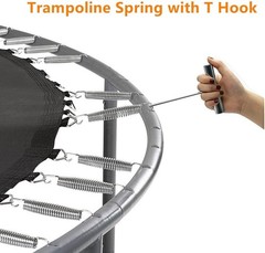 Galvanized Steel Trampoline Springs – Enhanced Bounce & Rust Resistant – 16 Pcs