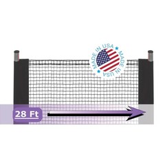 KidKusion Driveway Safety Net, 28 Ft Long, 36 Inch Tall, Weather Resistant Outdo