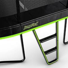 Jumpflex MEGA 14′ Trampoline, Outdoor Playset with PROJAM Basketball Hoop, Black