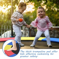 14FT Trampoline Replacement Safety Pad Universal Trampoline Cover Multi-color