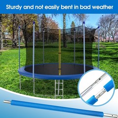Universal Trampoline Enclosure Poles Come with Clamps, Screws and Bolts, Plac…