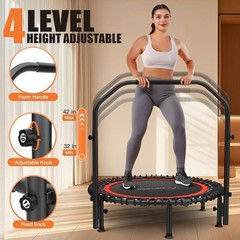 Portable Foldable Design Mini Trampoline Excellent Quietness and Stability,USA