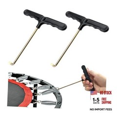 2 PCS Trampoline Spring Pull Tool, Trampoline Hook Tool, Spring Pull T-Hook