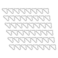 80Pcs Iron Triangle Ring Buckles for Trampoline Silver Durable Replacement