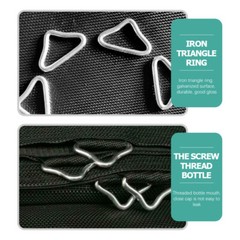 30 Pcs Trampoline Triangle Buckle Galvanized Steel Child Metal Buckles Bag