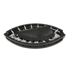 HolaHatha 40 Inch Foldable Mini Trampoline Fitness Rebounder w/Adjustable Handle