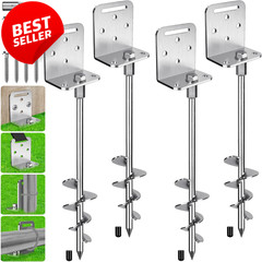 2/4 Pack Ground Anchors 18 30in Screw Trampoline Shed Fence – US
