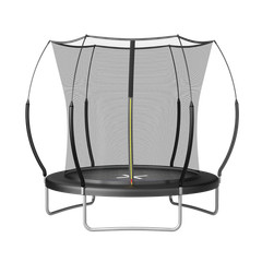 6FT Springfree No Gap Trampoline with Bungee Cords, Black