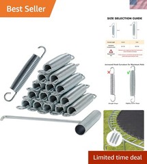 Set of 16 Heavy Duty 7-Inch Galvanized Steel Trampoline Springs for Ultimate …