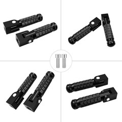 Ebike Foot Pegs,Mini Foldable 8MM Universal Motorcycle Foot Rest,Rear
