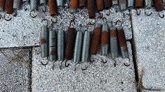 72 Pc 5″ Inch Trampoline Springs Galvanized Steel Replacement