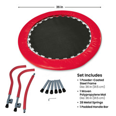 Bestseller! Mini Folding Trampoline, 36 Inch Diameter, For Kids 3+, by MinnARK