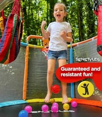 Trampoline with Net Indoor and Outdoor Toddler Trampoline for Kids Anti