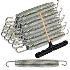 7 Inch Trampoline Springs,16pcs Heavy Duty Stainless Steel Trampoline Springs…