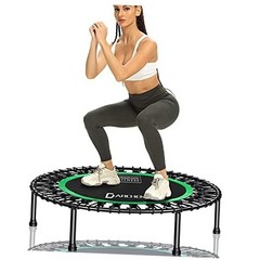 450 lbs Mini Trampoline for Adults, Indoor Small Rebounder Exercise 450F-Green