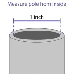 Trampoline Enclosure Caps for 1″ or 1.5″ Diameter Pole – Set of 4 8 12, Blue Cap