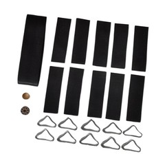 10 Pieces Trampoline Buckle Black Trampoline Mat Parts for Trampoline Repair