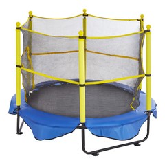 VEVOR 5FT Trampoline for Kids Toddler Trampoline & Enclosure Net Basketball Hoop
