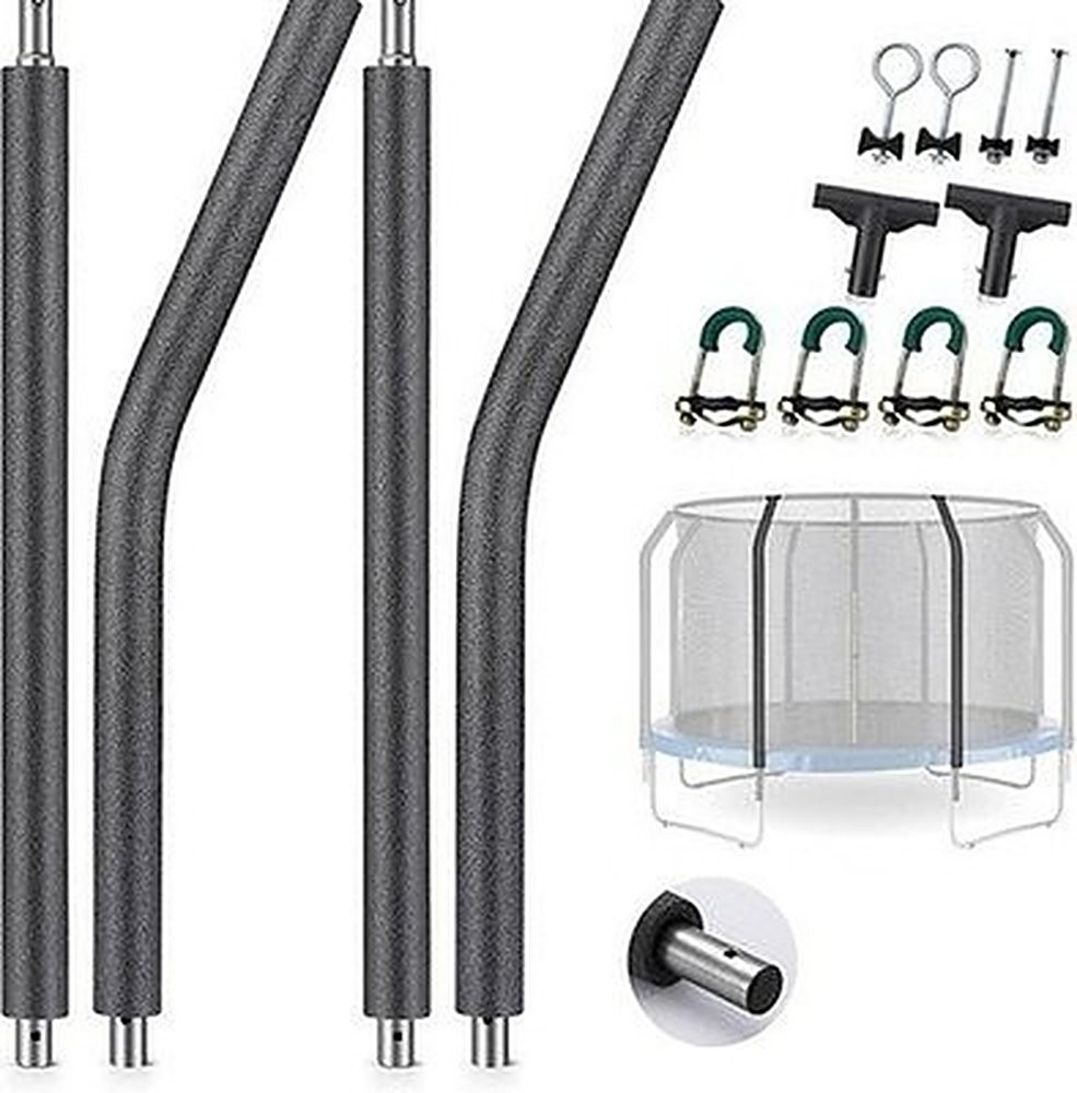 TOBWOLF 2 Sets Trampoline Replacement Poles Universal 8-16FT 1.65″ #R035