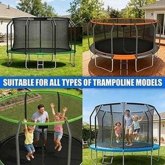 TOBWOLF 2 Sets Trampoline Replacement Poles Universal 8-16FT 1.65″ #R035