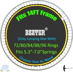 Trampoline Replacement Mat,Mat Diameter:11.97-12.56FT,Fits 14ft Trampoline Fr…
