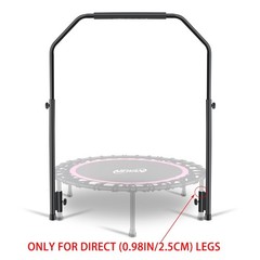 Rebounder Handle Bar Accessory for 40″ Round Fitness Trampolines, Cushy Foam …