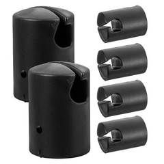 6 Pcs Trampoline Enclosure Pole Cap Protective Round Cover Plastic Caps