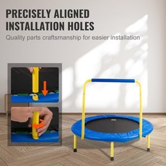 3FT Trampoline for Kids, 36″ Trampolines Indoor/Outdoor Trampoline for Toddle…