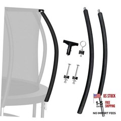 Trampoline Curved Pole Replacement, Universal Curved Enclosure Pole for 10