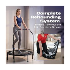 Maximus PRO Folding Rebounder Fitness Trampoline | Voted #1 Indoor Mini Exerc…