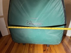 Cellerciser® Tri-fold Rebounder David Hall W/Rolling Case Portable Trampoline