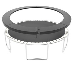 Trampoline Pad Replacement, 10/12/14/15/16FT Trampoline Spring Cover, No-Hole…