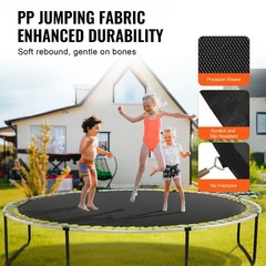 VEVOR Replacement Trampoline Mat Fits 14ft Frame 72 V-Ring 6.5″-7″ Spring Length