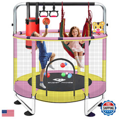 Py Super Mode 55 Trampoline For Kids Enclosure Toddler Trampoline Adjustable