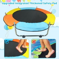 Toddler Trampoline Ages 1 8 55 Inch Enclosure Gymnastics Bar Indoor