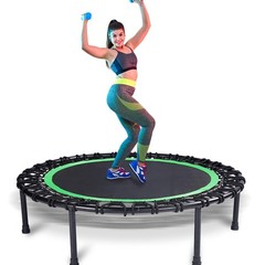Rebounder Trampoline for Adults,40 inch Mini Trampoline, Bungee Rebounder Exerci