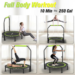 Foldable Mini Trampoline, 40″/48″ Rebounder Trampoline for Adults & Kids, 450Lbs