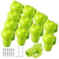 12 Pcs Trampoline Pole Caps Replacement 1.26 Incn – Enclosure Trampoline Green