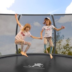 10 FT/12 FT/14FT/16 FT Outdoor Trampoline with Safety Enclosure Net and Ladder