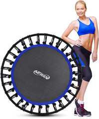 40″-48″ Silent Mini Trampoline Fitness Trampoline Bungee Rebounder Jumping Cardi