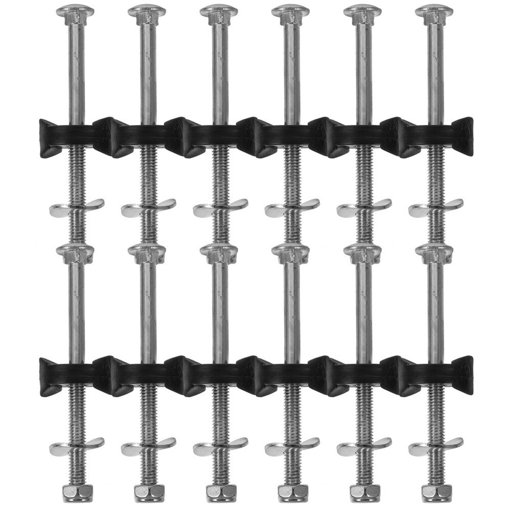 12 Pcs Galvanized Steel Trampoline Fixation Screws Sturdy Trampoline Accessories