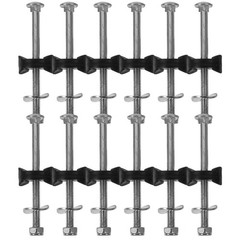 12 Pcs Galvanized Steel Trampoline Fixation Screws Sturdy Trampoline Accessories